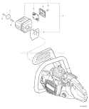 Page G Diagram and Parts List for CS-440 10001001 - 10999999 Echo Chainsaw