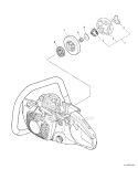 Page D Diagram and Parts List for CS-450 C05713001001-C05713999999 Echo Chainsaw