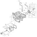 Page J Diagram and Parts List for CS-450 C05713001001-C05713999999 Echo Chainsaw