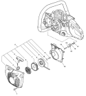 Page G Diagram and Parts List for CS-450 C05713001001-C05713999999 Echo Chainsaw