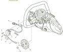 Page H Diagram and Parts List for CS-450 C05713001001-C05713999999 Echo Chainsaw
