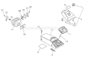 Page D Diagram and Parts List for CS-4600 0027192 - 0033240 Echo Chainsaw