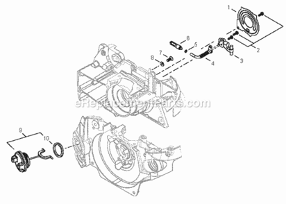 Oil_System Diagram and Parts List for CS-500P C19312001001 - C19312999999 Echo Chainsaw