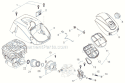 Part Location Diagram of A160002380 Echo Cover, Cylinder