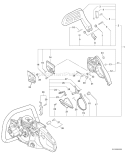 Page C Diagram and Parts List for CS-520 C09312001001 - C09312999999 Echo Chainsaw