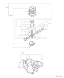 Page F Diagram and Parts List for CS-520 C09312001001 - C09312999999 Echo Chainsaw