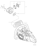Page G Diagram and Parts List for CS-520 C09312001001 - C09312999999 Echo Chainsaw