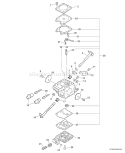 Page B Diagram and Parts List for CS-530 C02803001301 - C02803999999 Echo Chainsaw