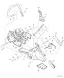 Page H Diagram and Parts List for CS-530 C02803001301 - C02803999999 Echo Chainsaw