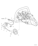 Page I Diagram and Parts List for CS-530 C02803001301 - C02803999999 Echo Chainsaw