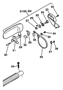 Page B Diagram and Parts List for CS-550EVL  Echo Chainsaw