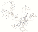 Page B Diagram and Parts List for CS-550P  Echo Chainsaw