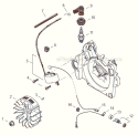 Page G Diagram and Parts List for CS-550P  Echo Chainsaw