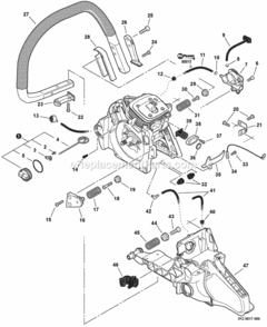 Part Location Diagram of C405000570 Echo Mount, Handle
