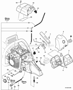 Intake_Throttle_Control_Fuel_System Diagram and Parts List for CS-600P C22312001001 - C22312999999 Echo Chainsaw