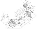 Part Location Diagram of P021043801 Echo Crankcase Kit