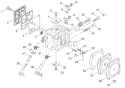 Page E Diagram and Parts List for CS-600P  Echo Chainsaw