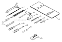 Part Location Diagram of 89600003730 Echo Tool Set