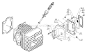 Page H Diagram and Parts List for CS-601SVL  Echo Chainsaw