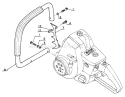 Page K Diagram and Parts List for CS-60S After S/N 0059501 Echo Chainsaw