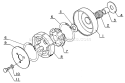 Part Location Diagram of 17500000331 Echo Clutch Assembly