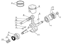 Part Location Diagram of 10021212130 Echo Oil Seal