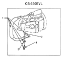 Page H Diagram and Parts List for CS-660EVL  Echo Chainsaw