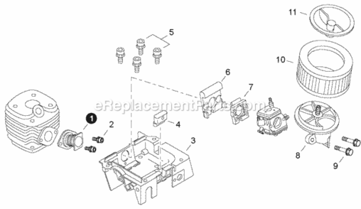 Intake Diagram and Parts List for CS-680S C47620001001 - C47620999999 Echo Chainsaw