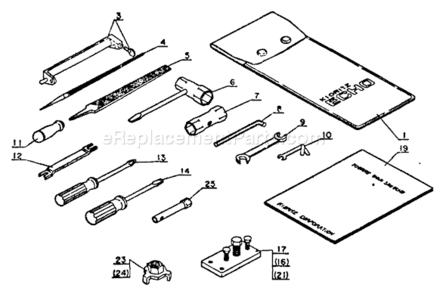 Tools_-_CS702VL Diagram and Parts List for CS-702VL  Echo Chainsaw