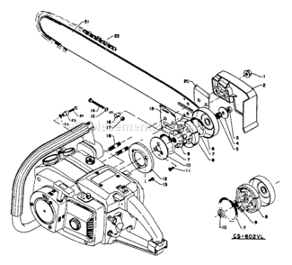 Part Location Diagram of 43301212331 Echo DISCONTINUED