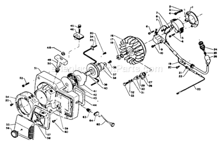Air_Cleaner_Ignition_Starter Diagram and Parts List for CS-750EVL  Echo Chainsaw