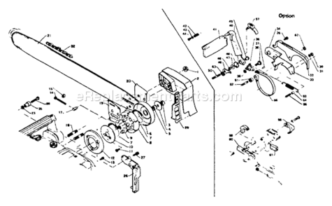 Clutch_Cutting_Attch_Chain_Brake Diagram and Parts List for CS-750EVL  Echo Chainsaw
