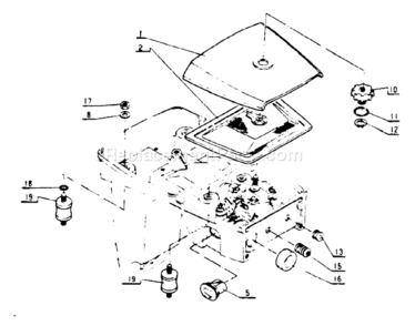 Air_Cleaner Diagram and Parts List for CS-802S  Echo Chainsaw