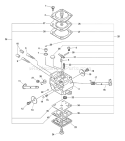 Part Location Diagram of P003001150 Echo Diaphragm/Gasket Kit