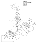 Part Location Diagram of P021006690 Echo Crankcase Kit