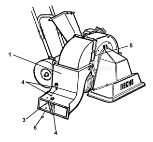 Page A Diagram and Parts List for CSV-8S  Echo Chipper Shredder