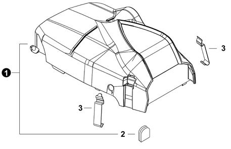 Engine Cover Diagram and Parts List for CS-4010 C91315001001 - C91315999999 Echo Chainsaw