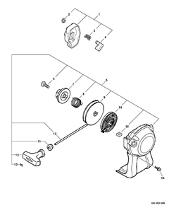 Starter -- I-30 Diagram and Parts List for SRM-251 08001001 - 08999999 Echo Trimmer