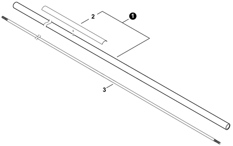 Part Location Diagram of P021047220 Echo Main Pipe Assy
