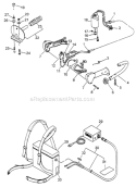 Page A Diagram and Parts List for DHC-3000  Echo Hedge Trimmer