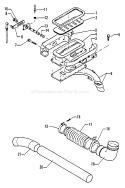 Part Location Diagram of 21001201112 Echo Tube-blower-flexible