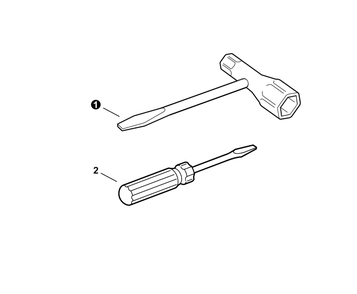 Tools Diagram and Parts List for CS-303T C83829001001 - C83829999999 Echo Chainsaw