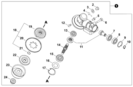 Part Location Diagram of 90060350008 Echo Washer - 8