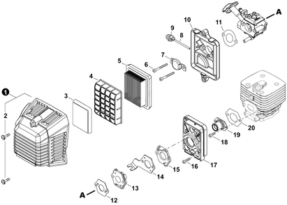 Part Location Diagram of A209000720 Echo Plate, Insulator