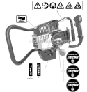 Part Location Diagram of X502002890 Echo Label - Model-Ea-400