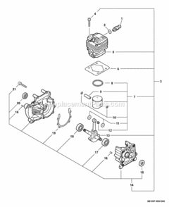 Engine_Short_Block_--_Sb1097_Decompression_Assembly Diagram and Parts List for EA-410 S05636001001 - S05636999999 Echo Auger