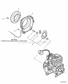 Fan_Cover_Clutch Diagram and Parts List for EA-410 S05636001001 - S05636999999 Echo Auger