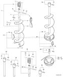 Page A Diagram and Parts List for EA-410 E01904001001 - E01904999999 Echo Auger
