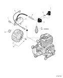 Page J Diagram and Parts List for EA-410 E01904001001 - E01904999999 Echo Auger