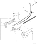 Part Location Diagram of P021002612 Echo Handle Grip Asy